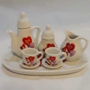 Little miniature tea set ceramic